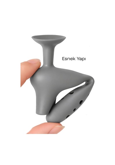 Kapı Kolu Stoperi Silikon Duvar Koruyucu Kapı Çarpma Önleyici Tampon Vantuzlu 16 Cm