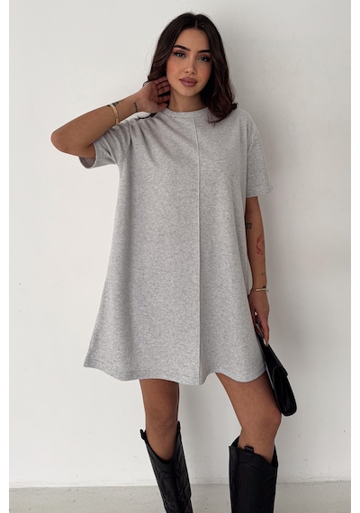 Noa & Noa Kadın Rahat Kesim Kısa Elbise Soft Line Gri Noa & Noa Kadın Rahat Kesim Kısa Elbise Soft Line Gri