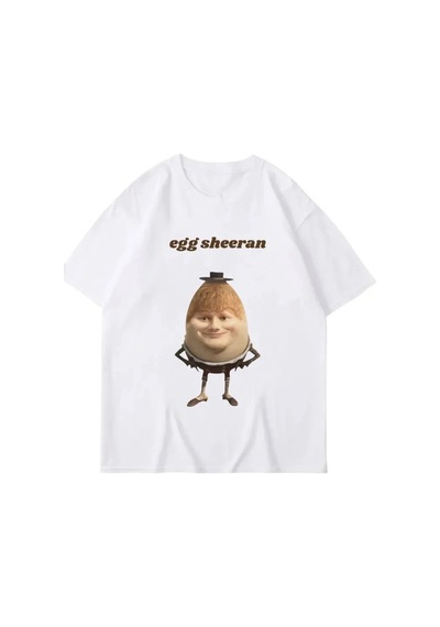 Startmore Beyaz Streetweet Komik Yumurta Ed Sheeran Meme Grafik Nefes Te Beyaz