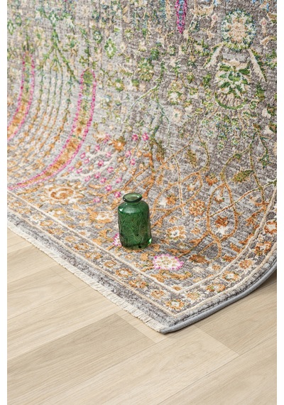 Mariesse Home Spectrum Serisi Degrade Iplik Yumuşak Silinebilir Keçeleşmez Leke Tutmaz Vintage Premium Halı 801 Renkli