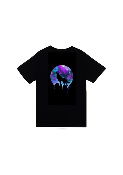 Therian Kurt Baskılı Unisex %100 Pamuk Siyah T-shirt SIYAH