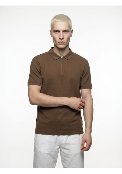LOFT Regular Fit Erkek Polo K.kol Lf2040578 Q1.v1 Kahverengi