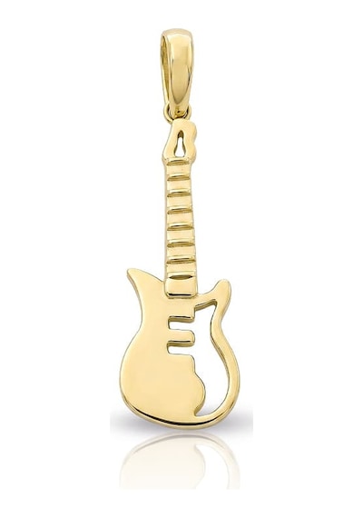 Gitar Altın Kolye Ucu Açık Sarı Altın