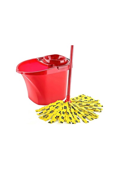 Tr Titiz Practical Sıkma Aparatlı Temizlik Kovası - 15 Lt. - Kırmızı Diğer