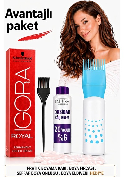 Igora Royal 4 - 0 Kahve Boya Oksidan 20Vol