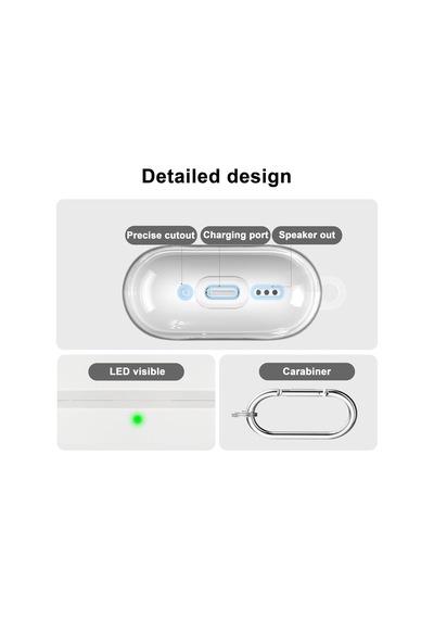 Apple Uyumlu AirPods 3. Nesil İle Kılıf Kristal Silikon Şeffaf Case Şeffaf