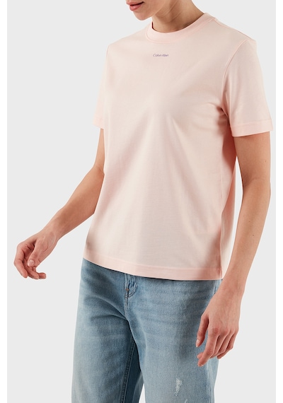 Calvin Klein Bayan T Shirt Lv147c857g Vı7 Açık Pembe Açık Pembe