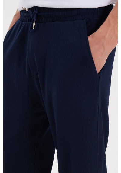 Tudors Erkek Lacivert Baggy Fit Rahat Kesim Modal Kumaş Soft Doku Beli Bağcıklı Yan Cepli Eşofman Altı-46291 Tudors Erkek Lacivert Baggy Fit Rahat Kesim Modal Kumaş Soft Doku Beli Bağcıklı Yan Cepli Eşofman Altı-46291