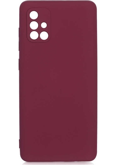 Noktaks - Galaxy Uyumlu A71 Uyumlu - Kılıf İçi Kadife Koruyucu Mara Lansman Kapak - Koyu Mor - T17704 Koyu Mor