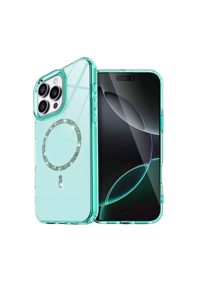 Newface Apple İphone 16 Pro Live Diamond Magsafe Kapak - Yeşil