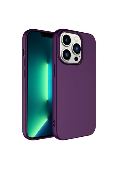 Zeyline Apple Uyumlu iPhone 14 Pro Max Zore Lsr Lansman Kapak-derin Mor
