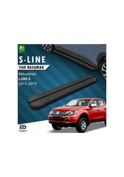 Mitsubishi L200 5 S-line Siyah Yan Basamak 193 Cm 2015-2019