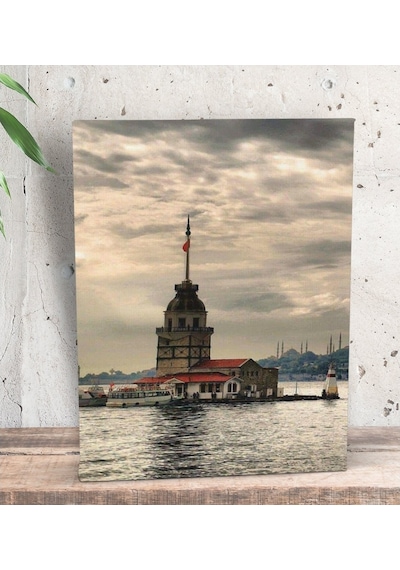 Bk Gift Kız Kulesi Tasarımlı Dekoratif Mini Kanvas Tablo 15X20Cm- (506660913)
