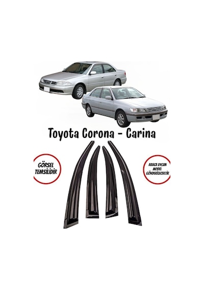 Toyota Corona - Carina Cam Rüzgarlığı 4lü