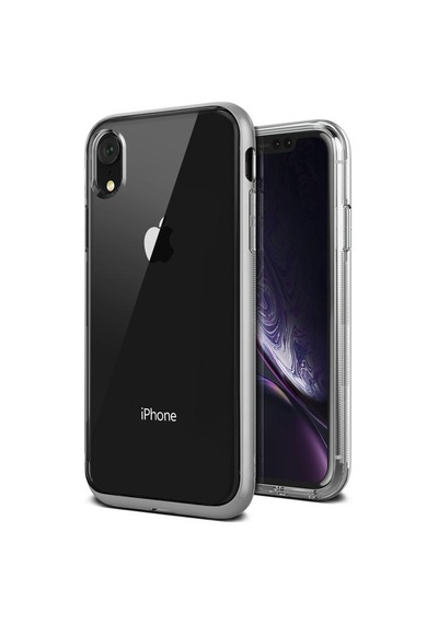 Vrs Apple Uyumlu iPhone Xr İle Crystal Bumper Kılıf Steel Silver