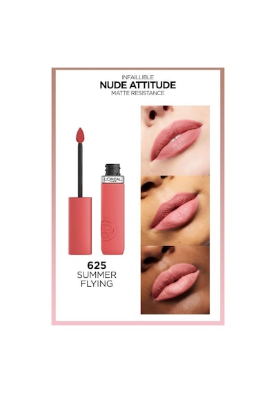 L'Oréal Paris Infaillible Matte Resistance Likit Mat Ruj 625 Summer Flying