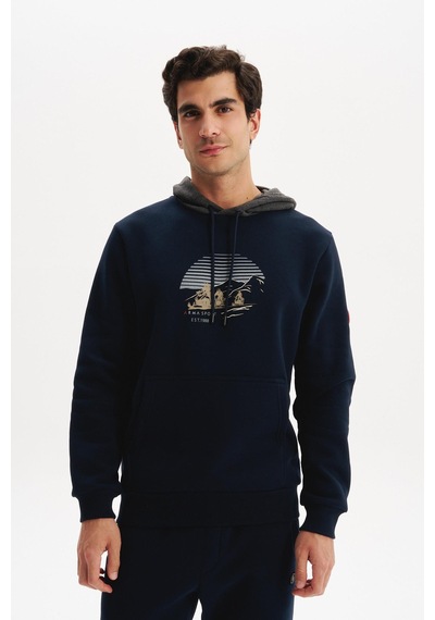AR-MA Arma Erkek Kapüşonlu Sweatshirt Örme 3 İplik Şardonlu, Yazı Baskılı,cepsiz, Sade Ve Şık, Regular Fit K30254628901 Lacivert AR-MA Arma Erkek Kapüşonlu Sweatshirt Örme 3 İplik Şardonlu, Yazı Baskılı,cepsiz, Sade Ve Şık, Regular Fit K30254628901 Lacivert