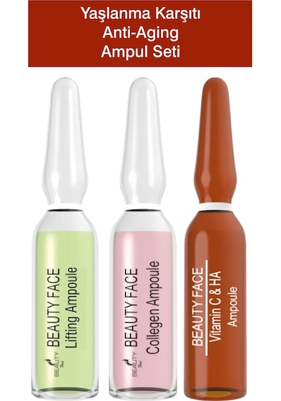 Beauty Face Collagen + Lifting + Vitamin C & Hyaluronic Acid Ampoule Serum 6 x 2 ML