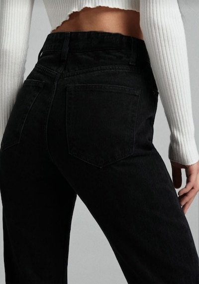 Woddi Nvn Hsn Cnk Ikon Siyah Likralı Süper Extra Yüksek Bel Palazzo Salaş Jean Pantolon New Sezon