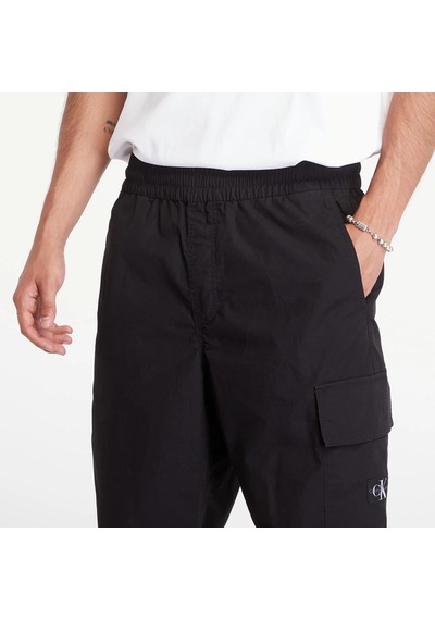 Calvin Klein Cotton Poplın Utılıt, Beh Siyah Erkek Pantolon