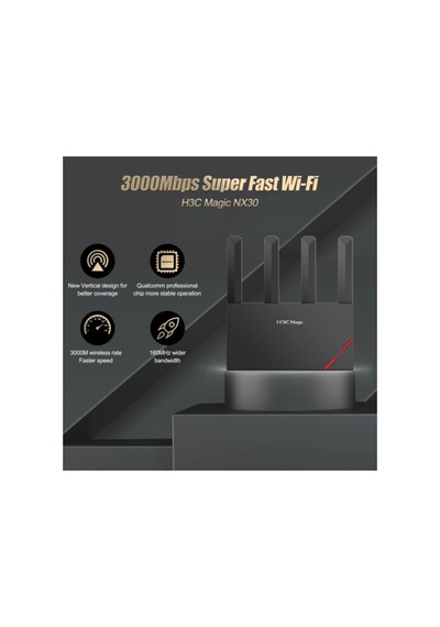 Magic Nx30, Dual Band, Wifi 6, 3000mbps, 4port Gigabit, 4ad Anten, Masaüstü, Router, Access Poin
