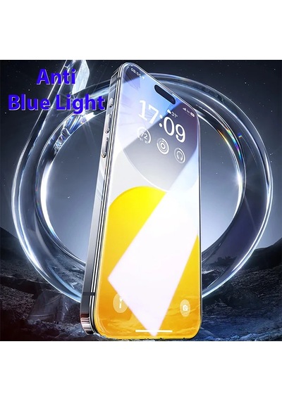 Baseus Crystalline İphone 15 Pro Max Full Koruma Anti Mavi Işık Tempered Cam Ekran Koruyucu- 5775