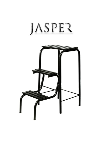 Jasper Jpr-1008 Yıldıray Metal Siyah Katlanabilir Merdiven