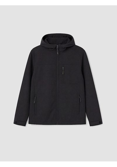 Lcwaıkıkı Classic Siyah Regular Fit Kapüşonlu Erkek Ceket