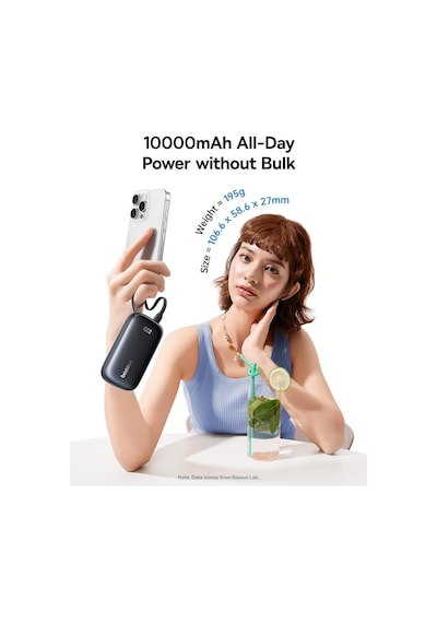 Enerfill Fc21 Qpow3 Ultra Dijital Göstergeli Powerbank 10.000 Mah 45w - Siyah