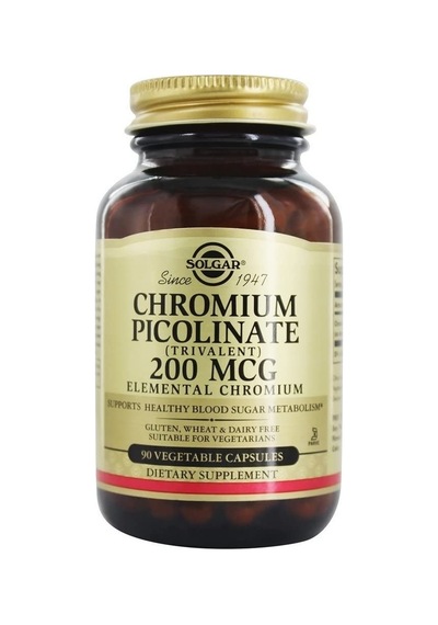 Solgar Chromium Picolinate 200mcg 90 Kapsül 3 Adet