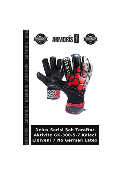 Delux Serisi Şah Taraftar Aktivite Gk-300-5-7 Kaleci Eldiveni 7 No German Latex Çok Renkli