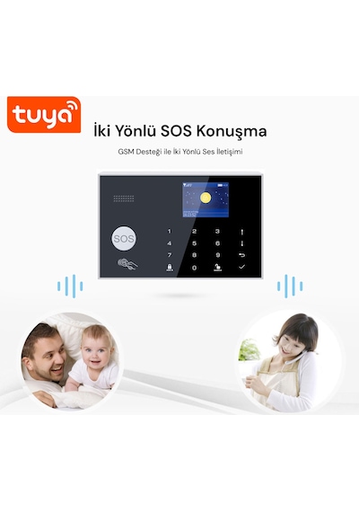 Yeco Sas-10 Akıllı Alarm Güvenlik Sistemi - Wifi & 4g Gsm Bağlantısı, Hareket Sensörü Ve Mobil Uyumlu