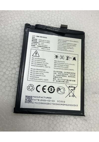 Tcl 10 Se T766H Batarya 4000 Mah