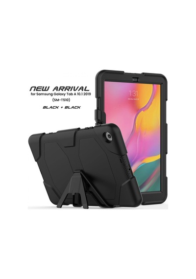 Samsung Galaxy T510 Tab A 10.1 Kılıf Griffin Tablet Kapak - Siyah Arka Kapak