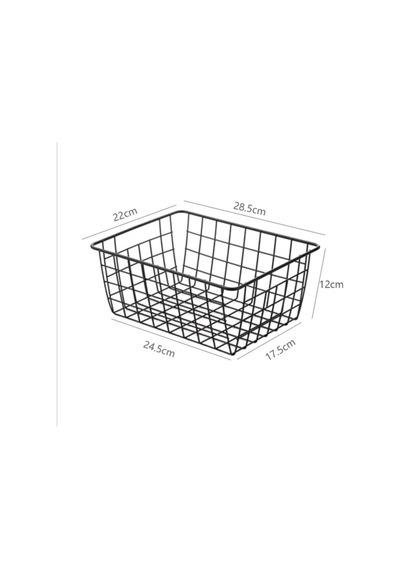 Metal Çok Amaçlı Sepet Organizer Meyve Sebze Saklama Kutusu Plastik Gri Diğer