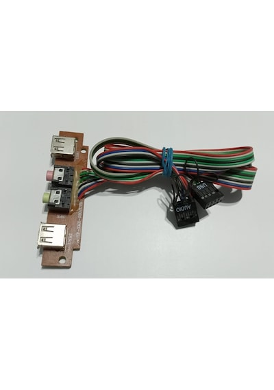 Bilgisayar Kasası İçin 2x USB & Audio Board - USB & Ses Kartı