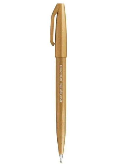 Pentel Brush Sing Fırça Uçlu Kalem Yellow Ochre Ses15c-yx Çok Renkli