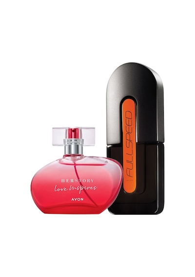 Avon Full Speed Erkek Parfüm ve Herstory Love Inspires Kadın Parfüm Seti
