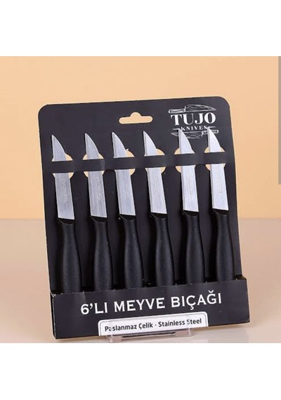 Tujo Paslanmaz Çelik 6'lı Meyve Bıçağı