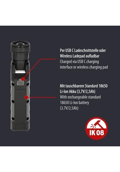 1000 Lümen 12 Saat Kullanım Ip54 Lisanslı Led El Genel