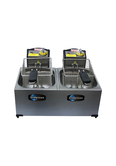 Armeka 5+5 L 6000 W Endüstriyel Elektrikli Fritöz