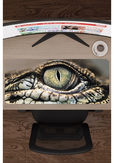 Timsah Kaymaz Dikişli Kauçuk Oyuncu Mousepad V2 - 70x30 Xl Gaming Mouse Pad Fare Altlığı