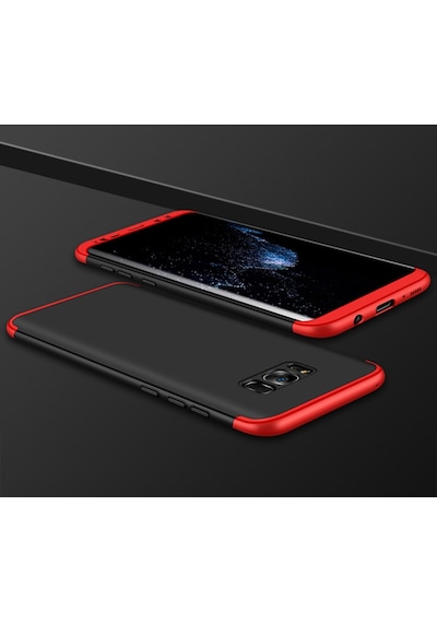 Samsung Uyumlu Galaxy S8 Kilif Kamera Çikintili 360 Tam Koruma Ays 255097639 - Renk / Kirmizi