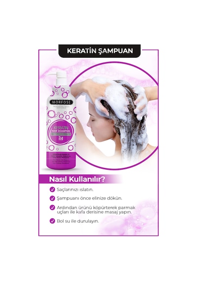 Morfose 2'si 1 Arada Keratin Şampuan 1 L