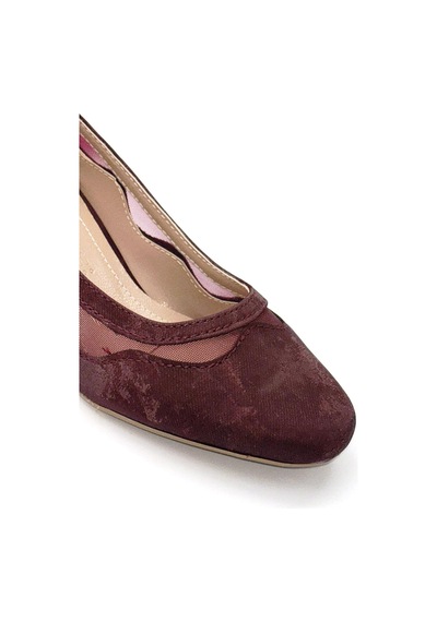 Park Moda Parkmoda Kadın Topuklu Ayakkabı Bordo Bordo