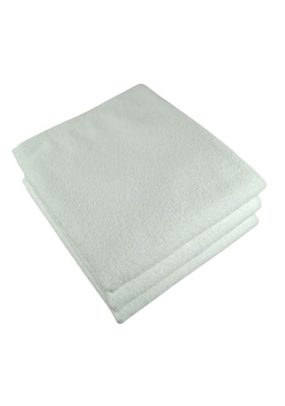 3 Adet Saç Boyası Tutmayan Mikrofiber El Yüz Kuaför Spor Havlusu Beyaz