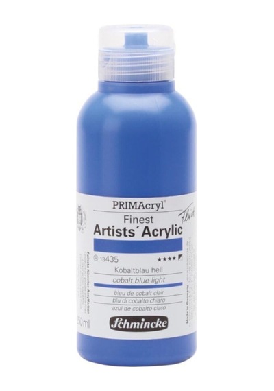 Schmincke Primacryl Artist Akrilik Boya 250 Ml Seri 1 435 Cobalt Blue Light