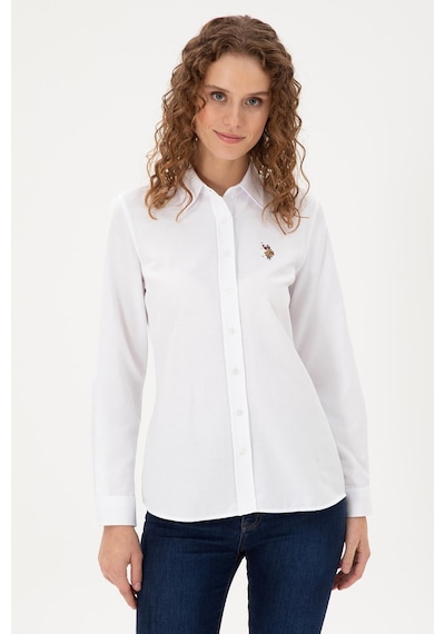 U.s. Polo Assn. Kadın Gömlek 50295704-vr013 Beyaz