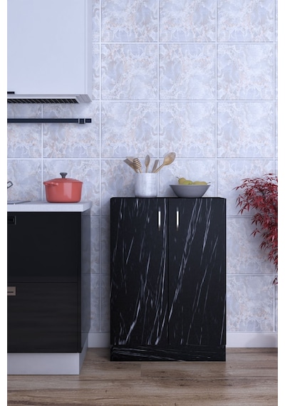 Masal Çok Amaçlı Dolap 2 Raflı 2 Kapaklı Mutfak Balkon