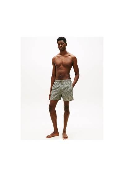 Tommy Hilfiger Erkek Palm Leaf Ordu Yeşili Mayo Altı-16062 Yeşil
